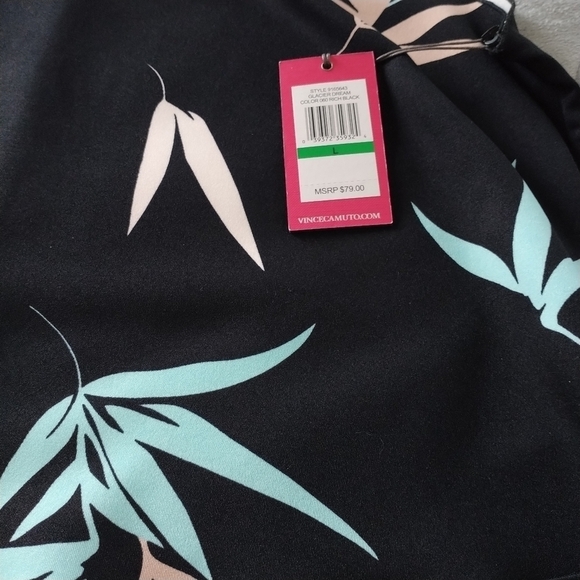 Vince Camuto Glacier Dream Black Sleeveless Top L - Picture 7 of 11